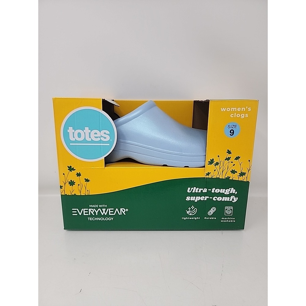 totes Women's Ultra Tough Super Comfy Lightweight Durable Gardening Clog Size 9
